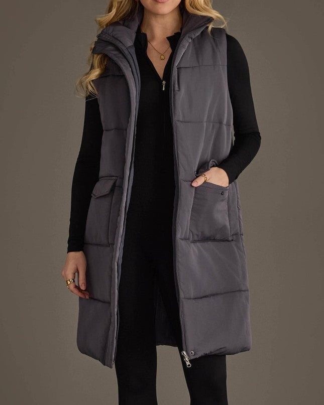 Dark Grey Long Vest