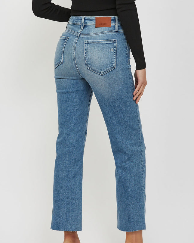 Medium Wash Stretch Relaxed Straight Denim - Shop Simply Apparel
