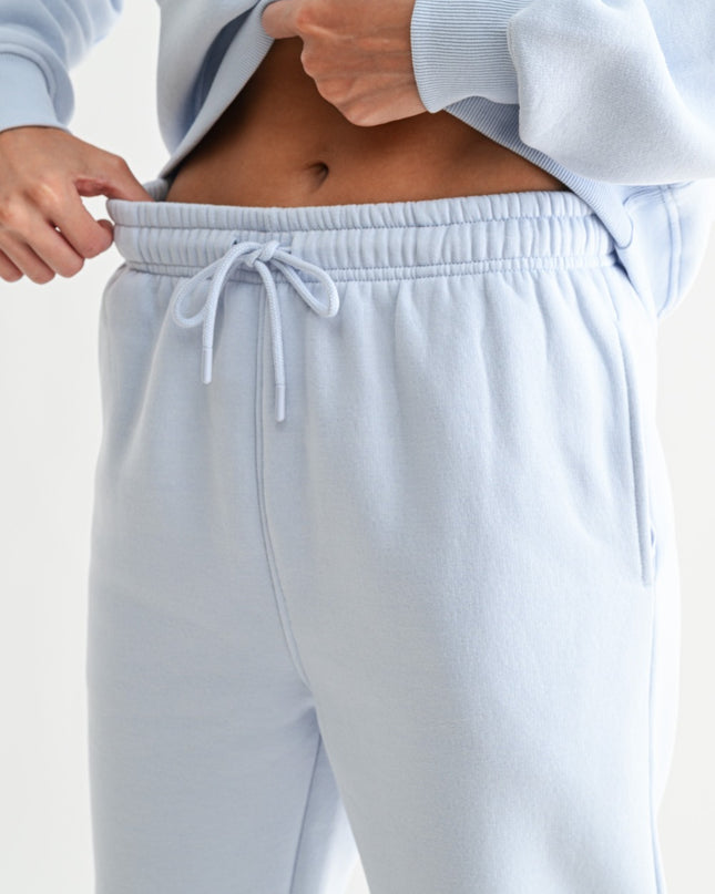 Powder Blue Fleece Billow Sweatpants - Shop Simply Apparel