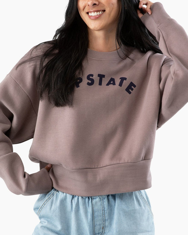 UPSTATE Shitake/Navy Heavyweight Sweatshirt