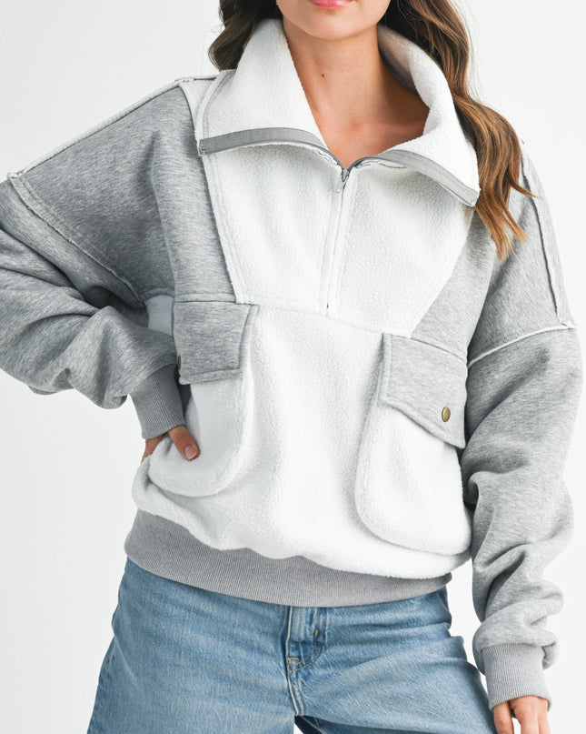 PRE-ORDER Heather Grey Carter Pullover