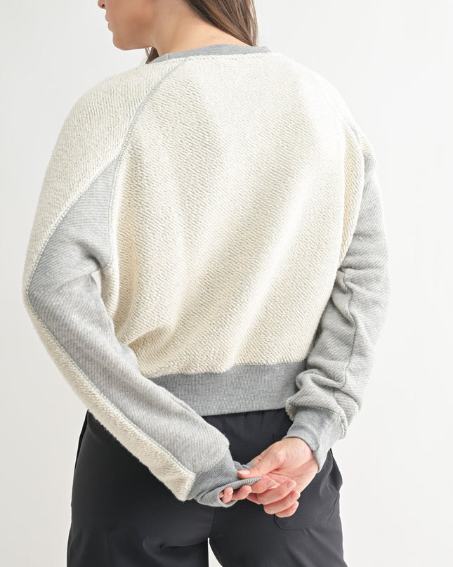 Heather Grey Driftwood Crewneck Sweater