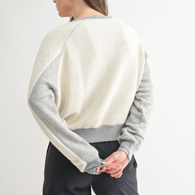 Heather Grey Driftwood Crewneck Sweater