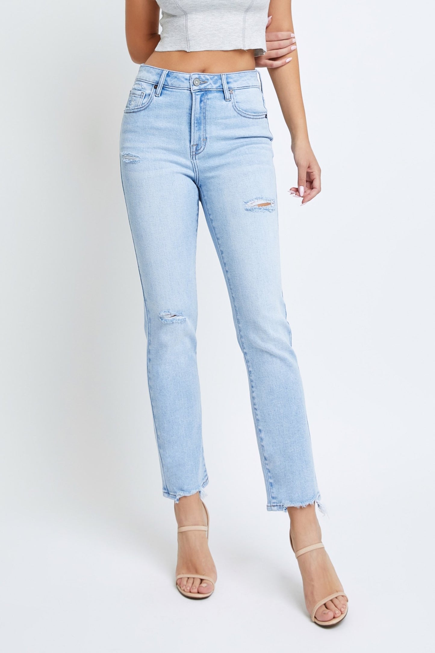 Hidden Jeans Light Wash Stretch Cigarette Skinny