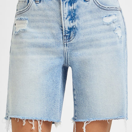 PRE-ORDER Tummy Control High Rise Loose Fit Mid Length Jeans