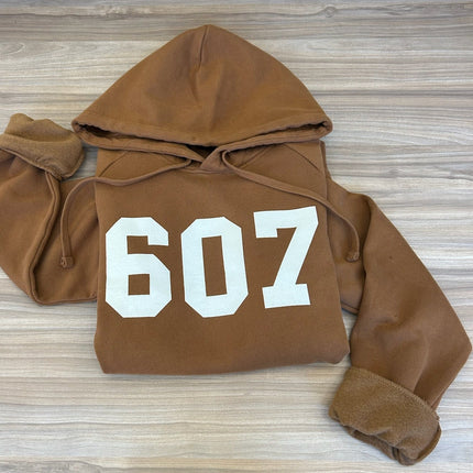 Duck Brown 607 Fleece Hoodie