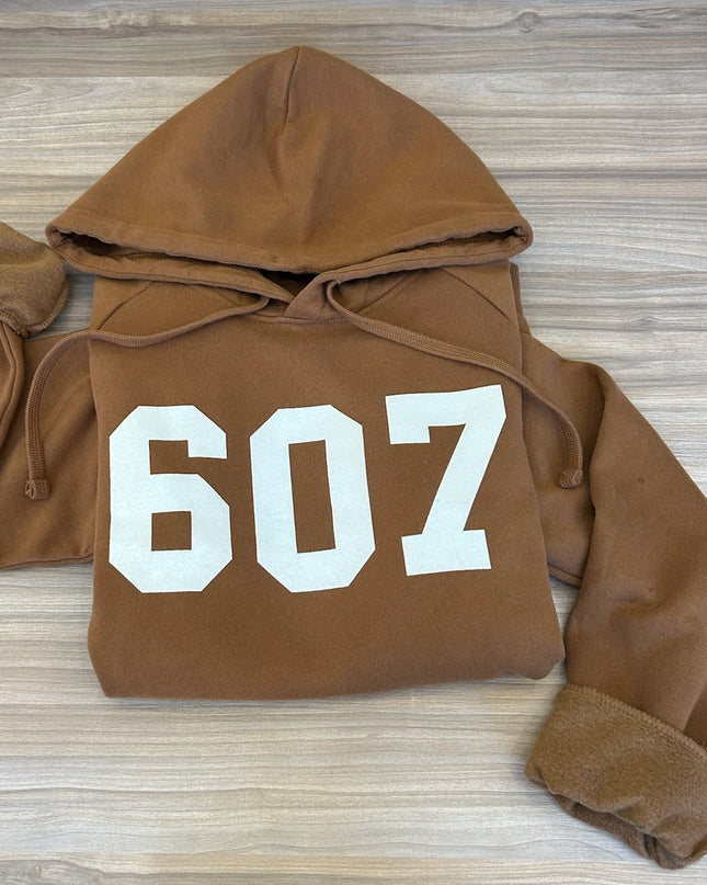 Duck Brown 607 Fleece Hoodie