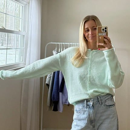Freshmint Lightweight Buttondown Cardigan - Shop Simply Apparel