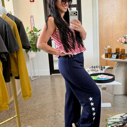Navy Star Graphic Sweatpant