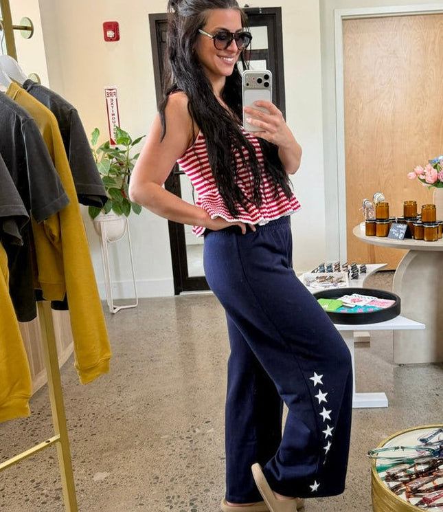 Navy Star Graphic Sweatpant