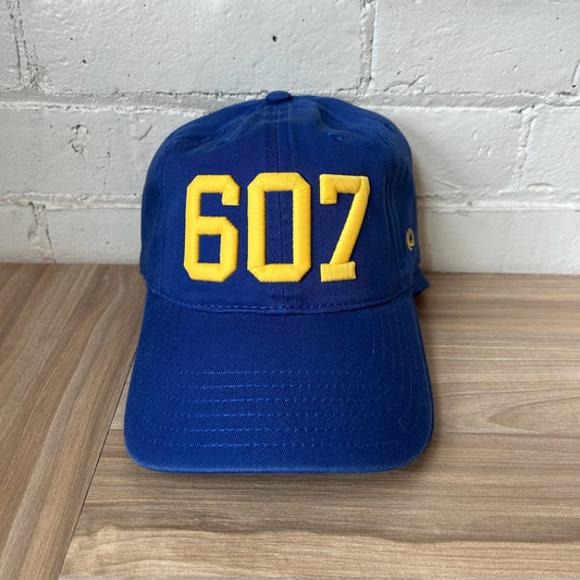 607 Hat Blue with Yellow