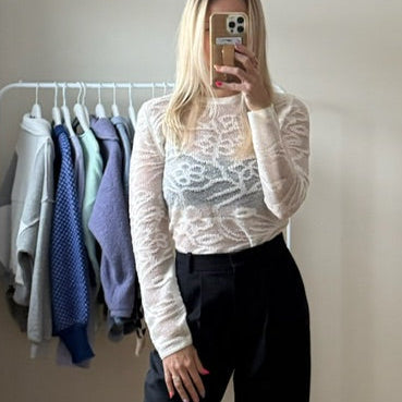 Antique White Megan Knit Top - Shop Simply Apparel