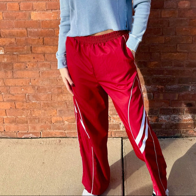 Red Track Pants