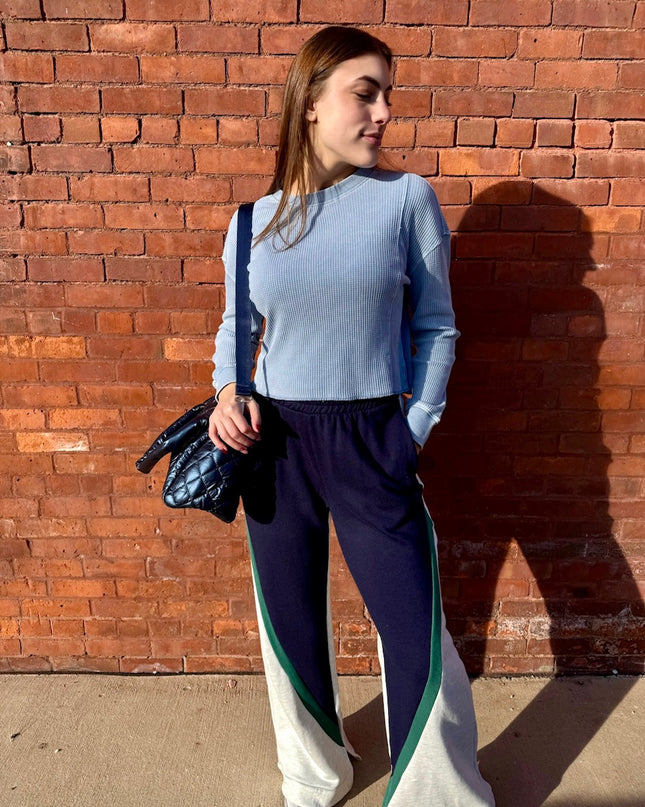 Navy/Ash Contrast Sweatpants