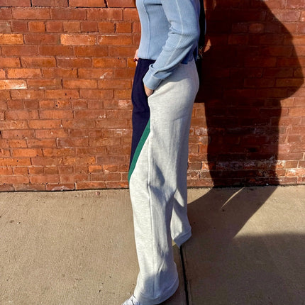 Navy/Ash Contrast Sweatpants