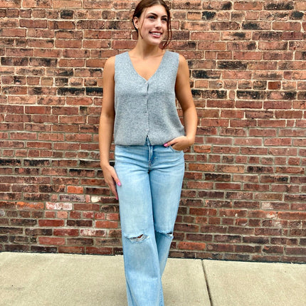 Medium Heather Grey Bryce Sweater Vest
