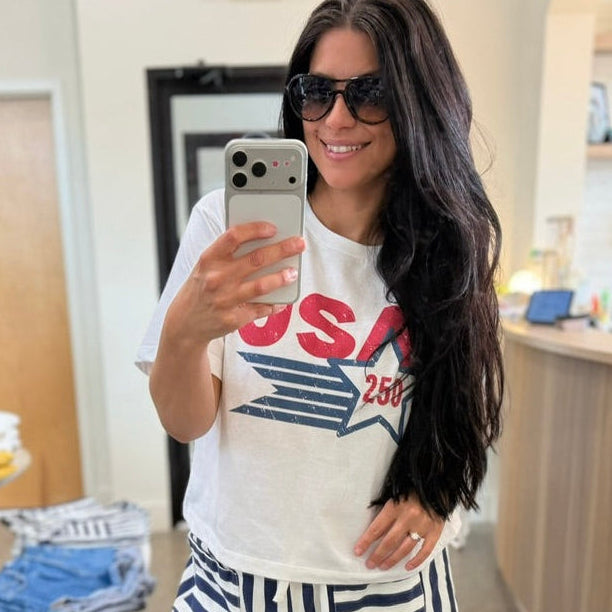 USA 250 Anniversary Boxy Graphic Tee