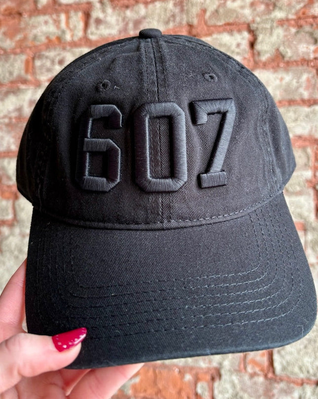 607 Hat Black w/Black