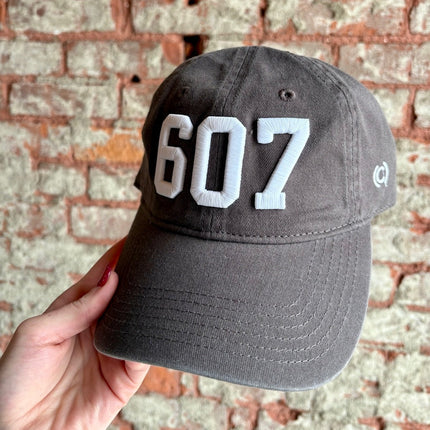 607 Charcoal Grey w/White