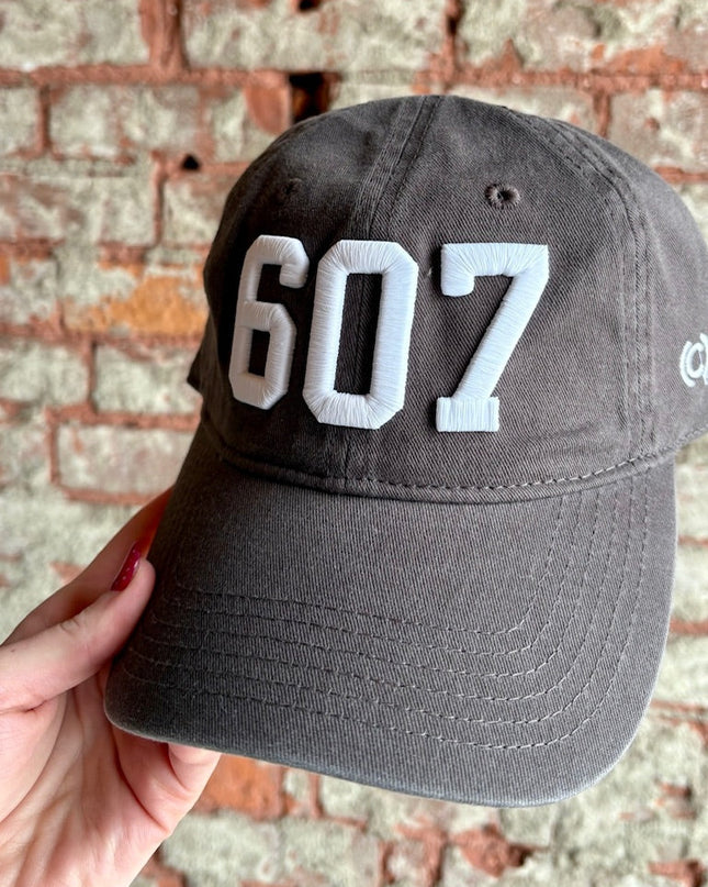 607 Charcoal Grey w/White