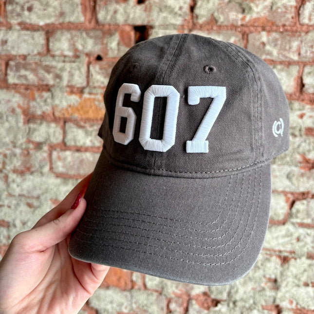 607 Charcoal Grey w/White
