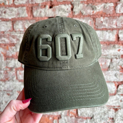 607 Hat Olive w/Olive