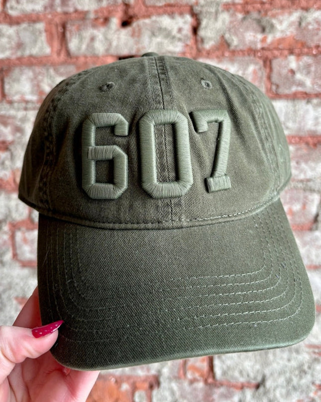 607 Hat Olive w/Olive