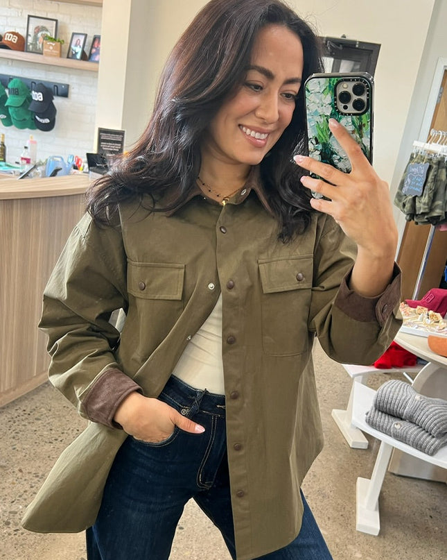 Olive Barn Shacket