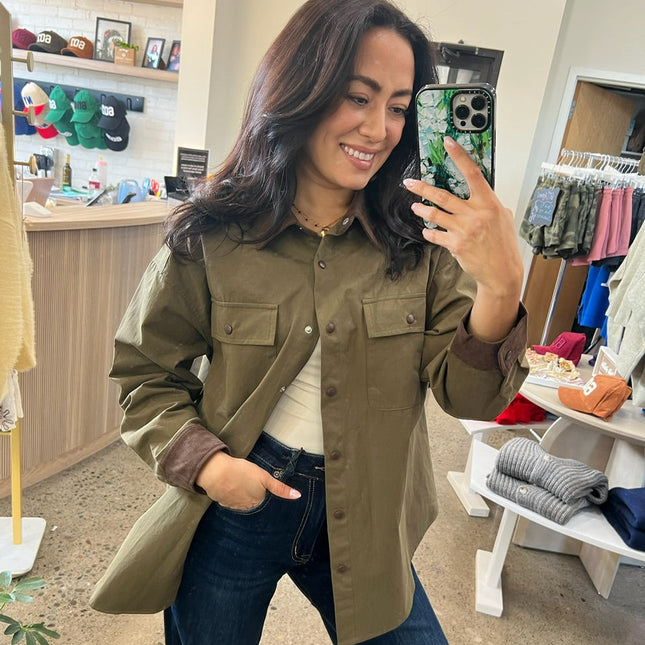 Olive Barn Shacket