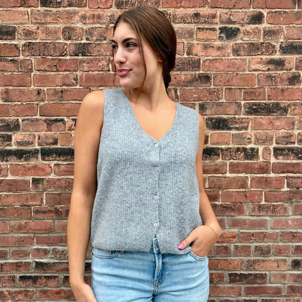 Z Supply Grey Sweater Vest