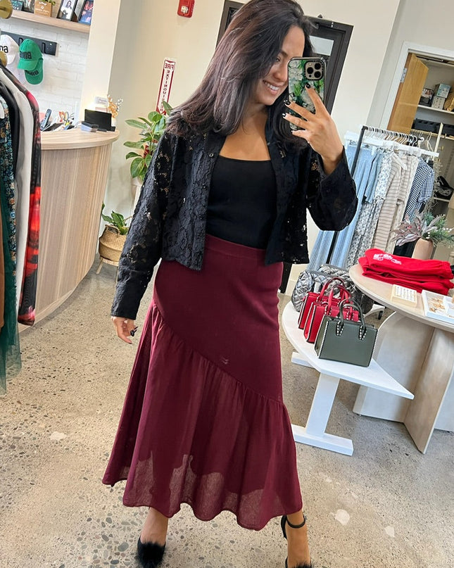 Jaiya Black Lace Top