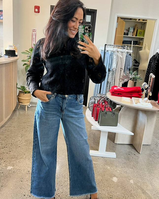 Jaiya Black Lace Top