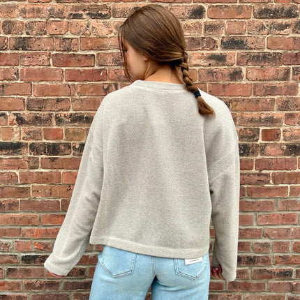 Grey Cameron Pullover Top - Shop Simply Apparel