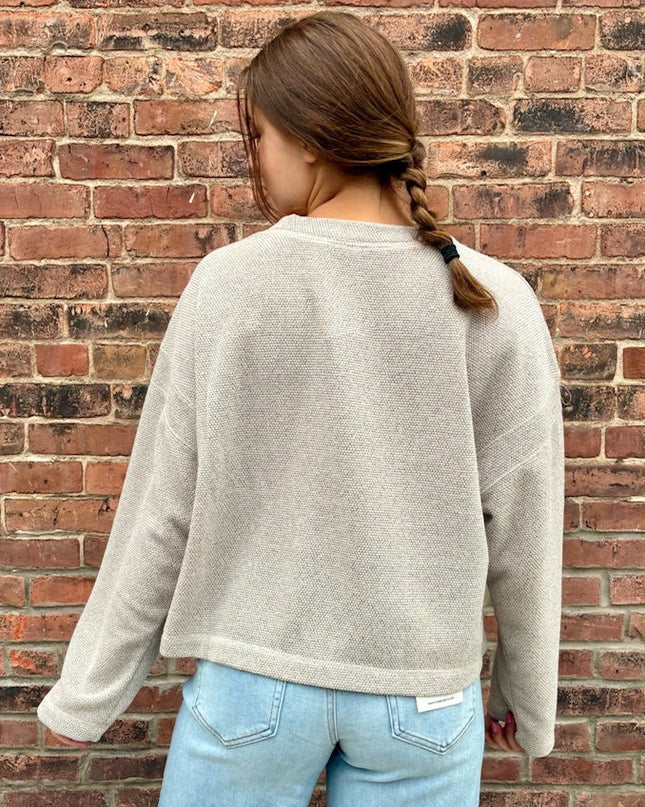 Grey Cameron Pullover Top
