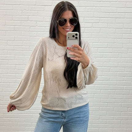Lucid Pointelle Knit Sweater