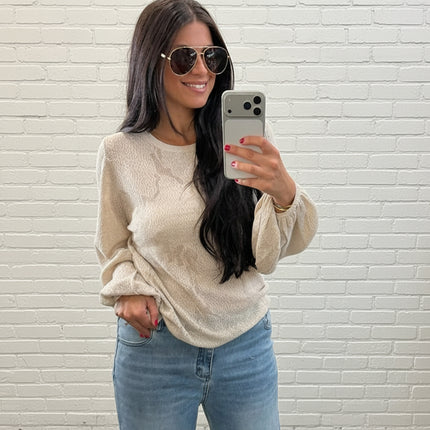 Lucid Pointelle Knit Sweater