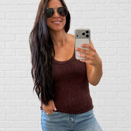 Vintage Huckleberry Reversible Lace Top
