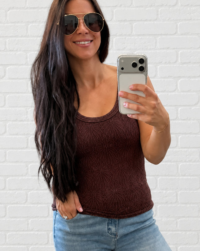 Vintage Huckleberry Reversible Lace Top