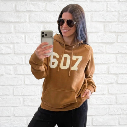 Duck Brown 607 Fleece Hoodie
