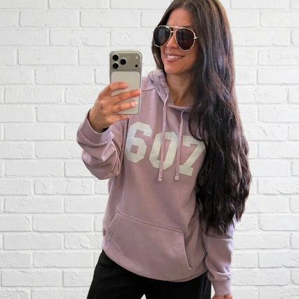 Smoky Amethyst 607 Fleece Hoodie