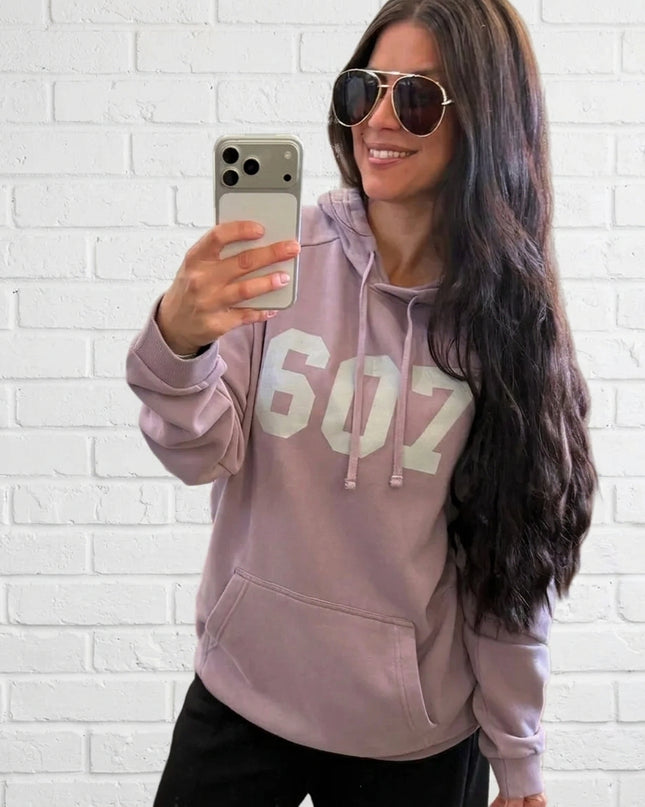 Smoky Amethyst 607 Fleece Hoodie