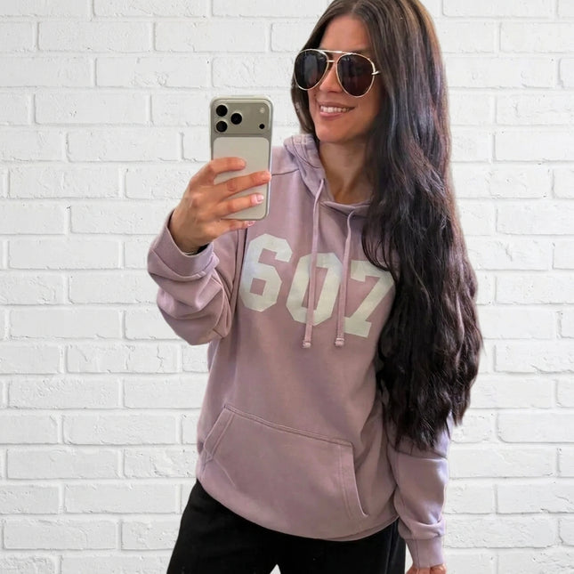 Smoky Amethyst 607 Fleece Hoodie