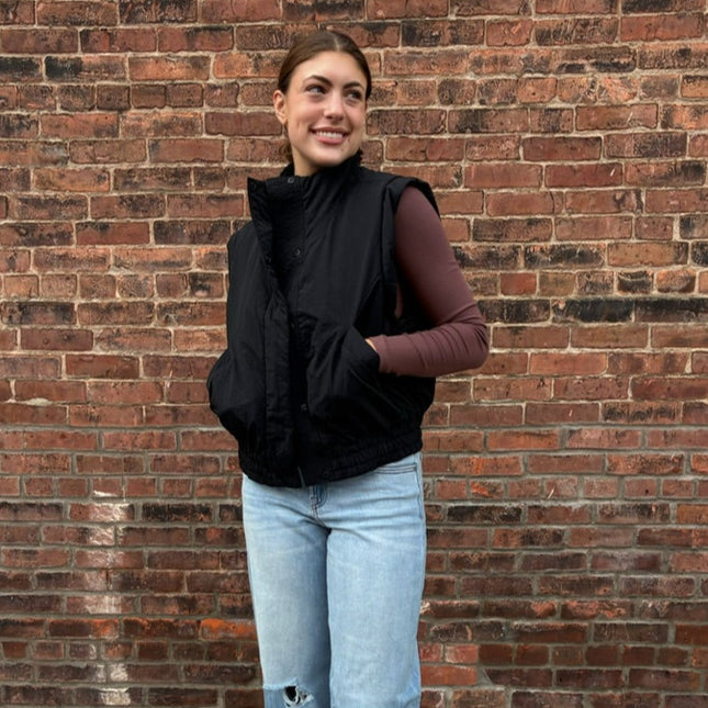 Black Puffer Vest