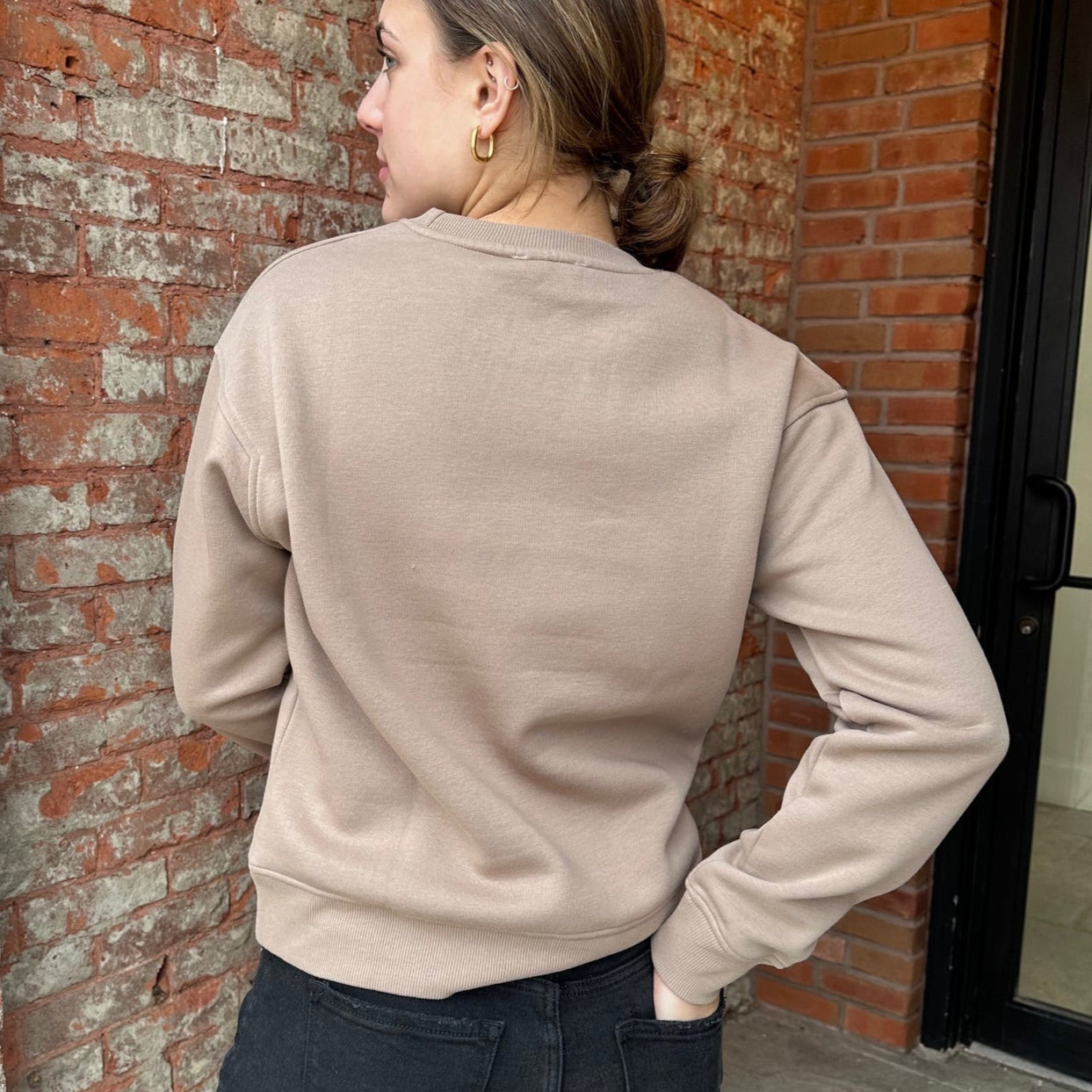 Mocha Mousse Fleece Sweatshirt