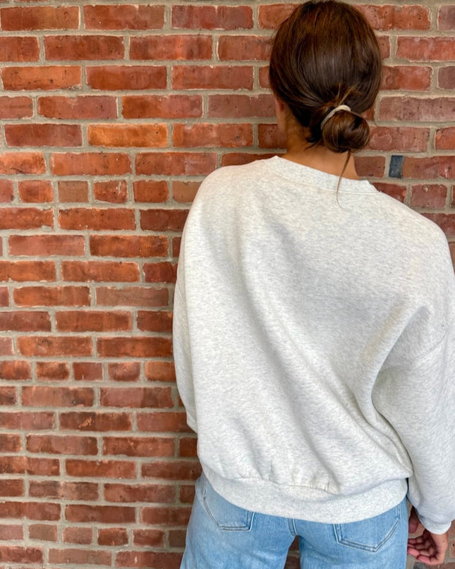 White Heather Game Day Sweatshirt