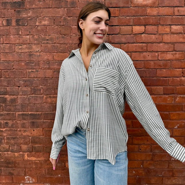 By Together Stripe Button Down