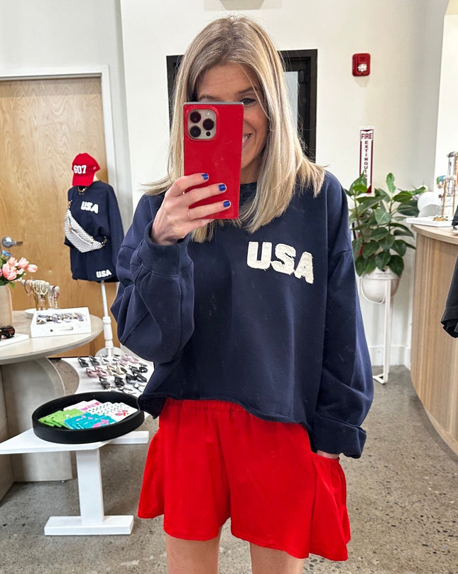 Navy Team Usa Pullover
