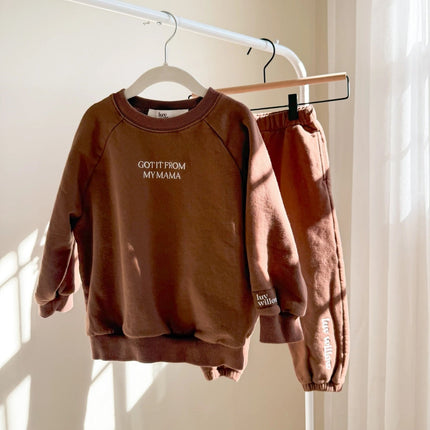 Luv Willow Brown kids Sweatshirt (Got It From My Mama)