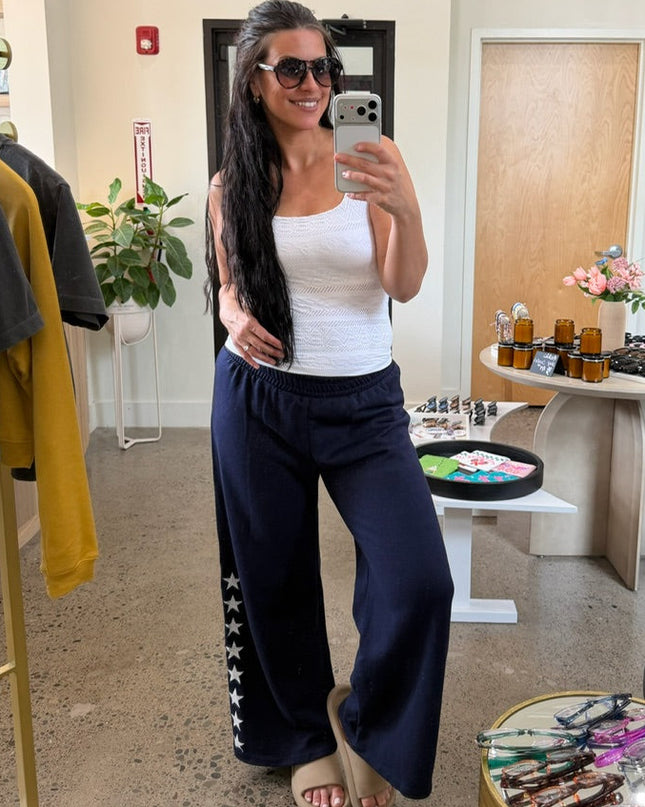 Navy Star Graphic Sweatpant
