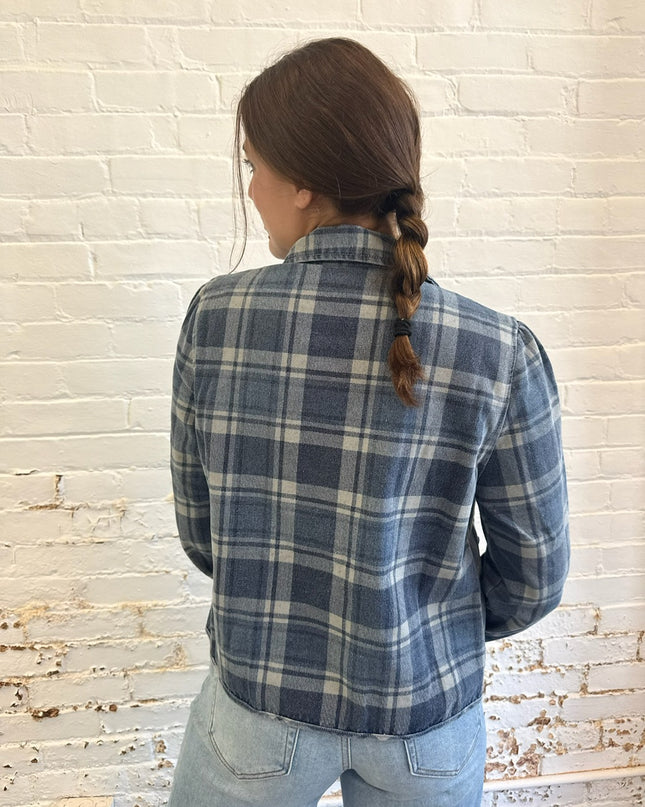 Plaid Denim Jacket